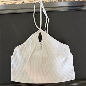 Double Zero Light Gray Ribbed Camisole